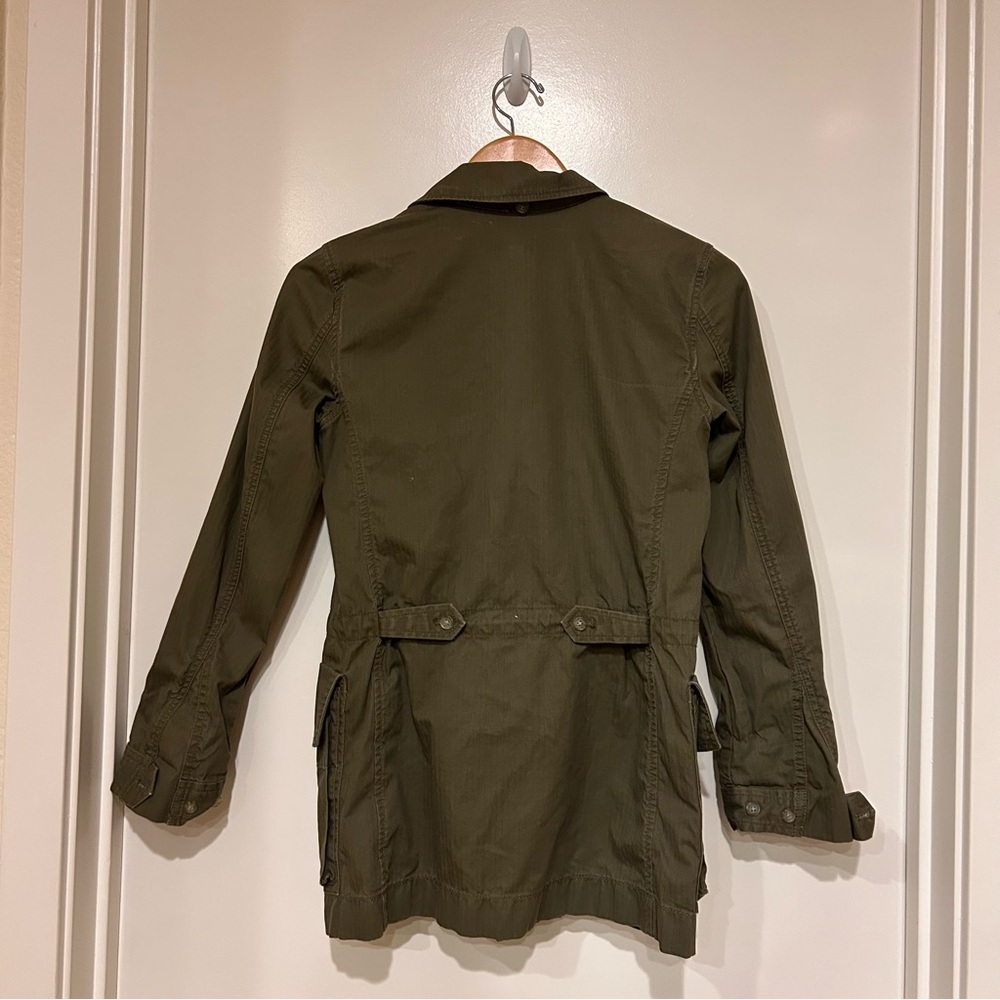J. CREW Field Mechanic Utility Green Army Jacket size XXS - Picture 3 of 10